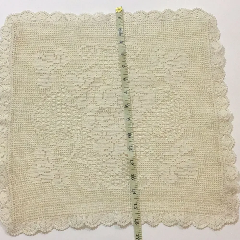 Vinegar Handmade Embroidered Standard Size16”x16” Pillow Case